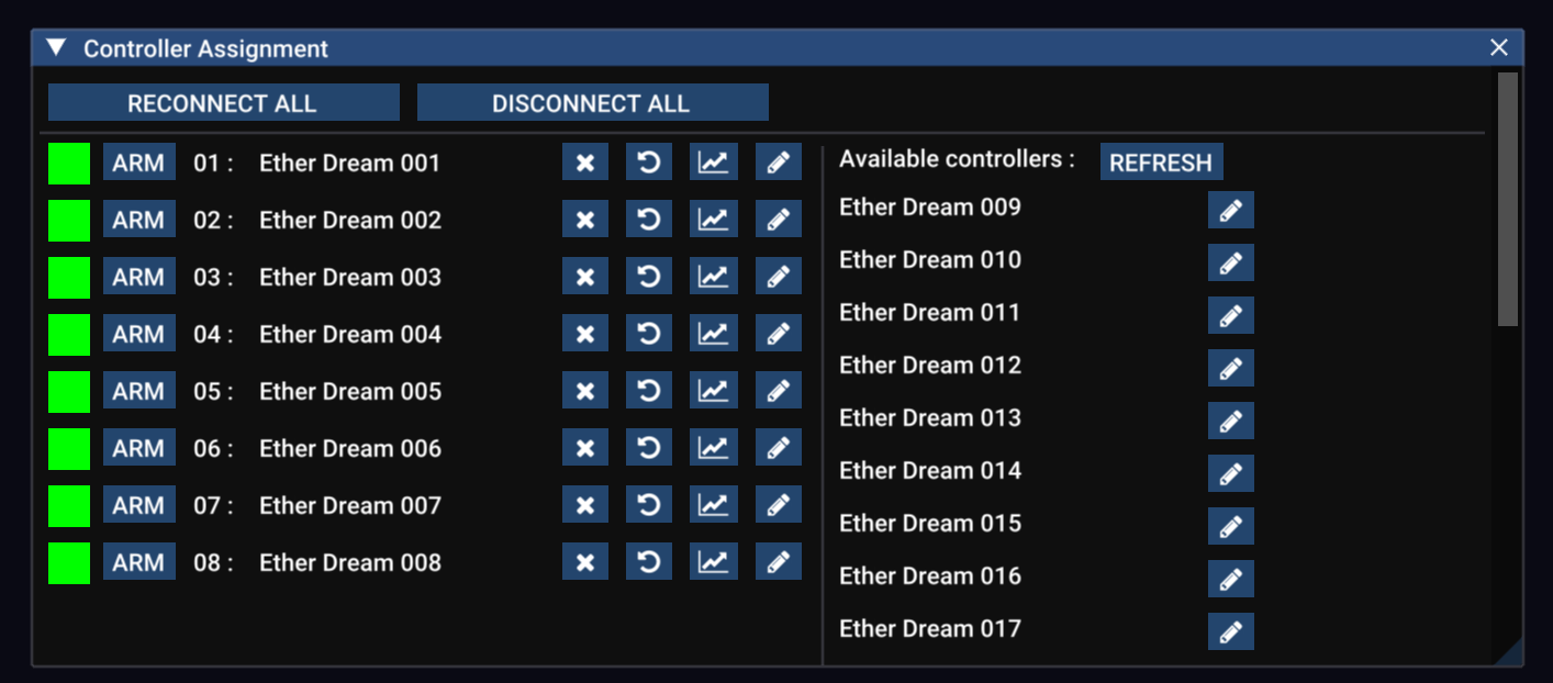 Controller Assignment 面板